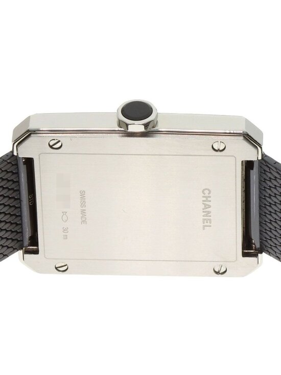 Chanel Boyfriend Tweed Diamond Watch SS main image 5